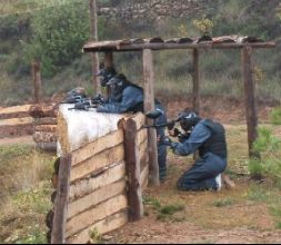 Una partida de paintball