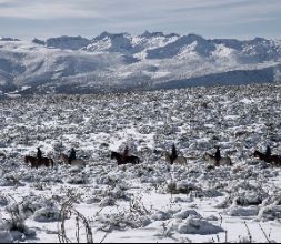 Gredos a Caballo en la nieve :-D