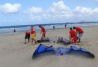 Kitesurf en la playa de Famara
