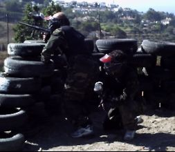 Campo de Paintball con vistas al mar