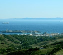 Vista del estrecho de Gibraltar