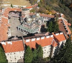 Monasterio de Rila desde el aire