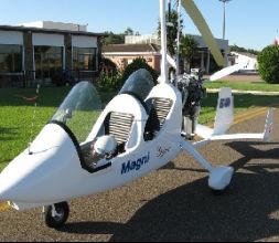 Autogiro listo para el despegue