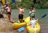 Canoas en el pantano de Güéjar Sierra