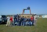 Brindis con cava al aterrizar