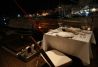 cena romántica en cubierta