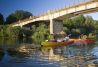 Pasando por debajo del puente de Verges