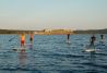 Stand up paddle con amigos en Fornells