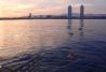 Baño al atardecer