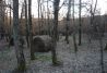 Campo de paintball en el bosque
