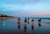 Descubre la luna y el sol en la playa